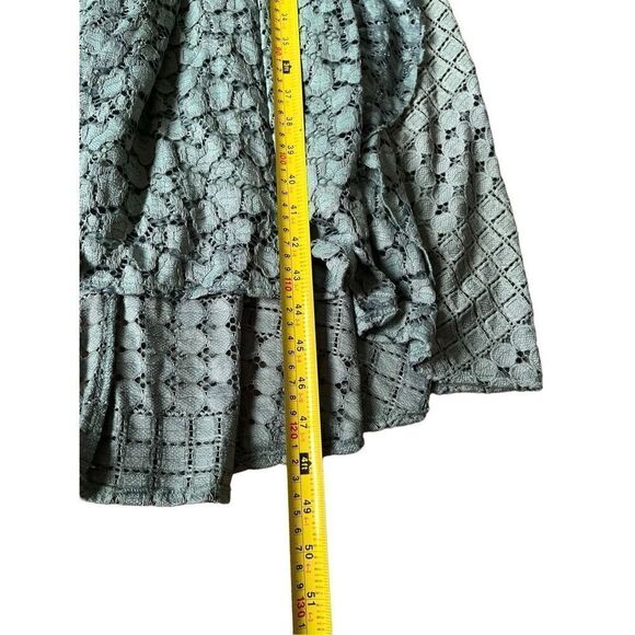 NEW Anthropologie Antoinette Ruffled Midi Dress size M Green - Picture 10 of 15